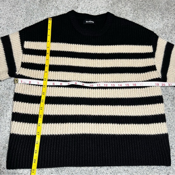 Naadam 100% Cashmere Striped Crewneck Sweater - XS - Picture 11 of 15